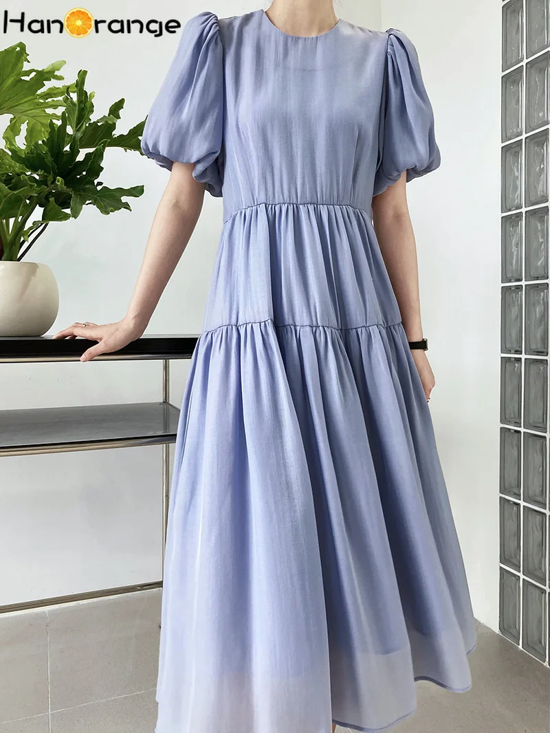 HanOrange 2022 Temperament Gentle Lyocell Dress Women Vintage Summer Puff Sleeves Pleated Empire Thin First Love Midi Dress
HanOrange 2022 Temperament Gentle Lyocell Dress Women Vintage Summer Puff Sleeves Pleated Empire Thin First Love Midi Dress