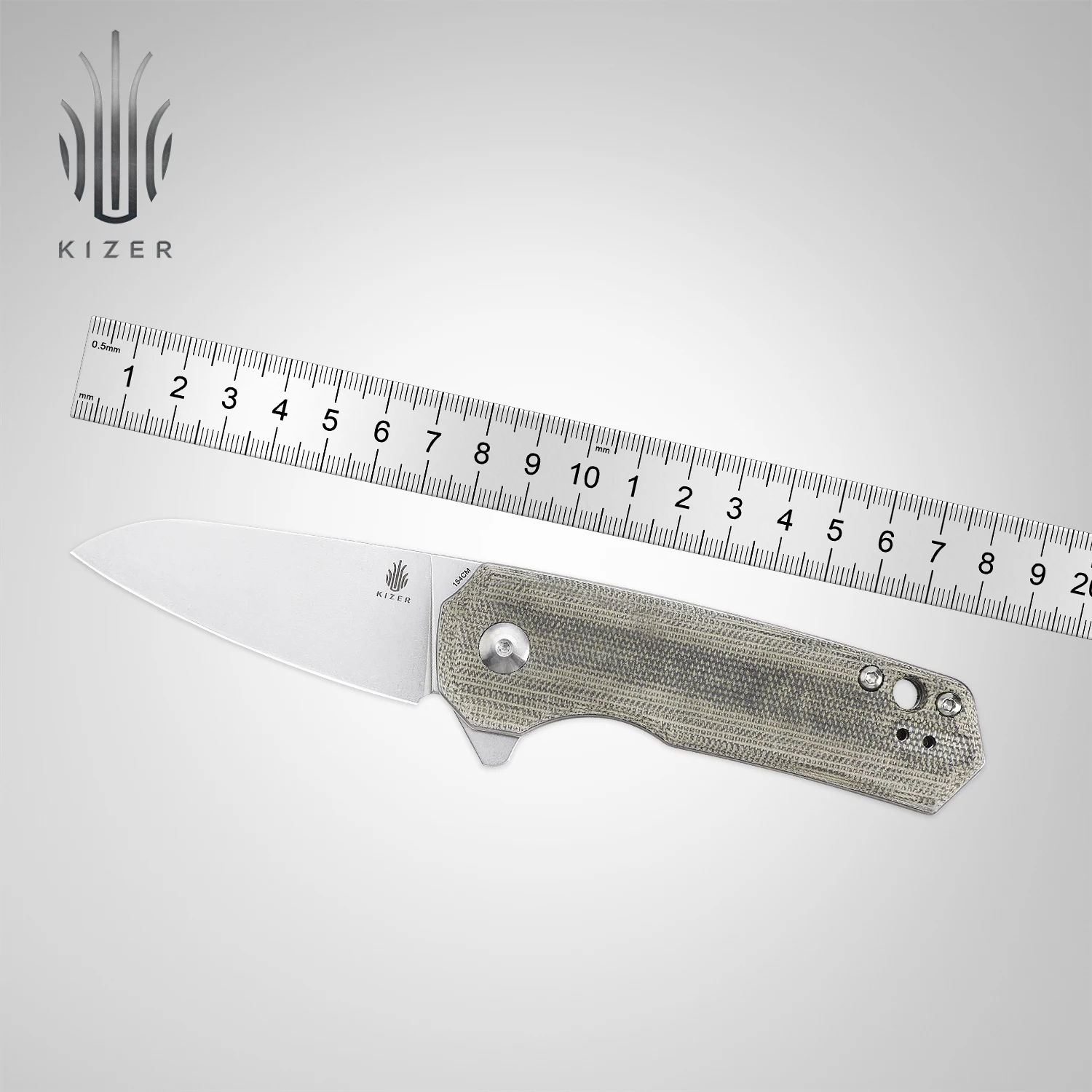 Kizer Survival Knife V3541C1/V3541C2 Lieb M 2022 New Green/Black Micarta Handle with 154CM Steel Blade Outdoor Camping Knife
Kizer Survival Knife V3541C1/V3541C2 Lieb M 2022 New Green/Black Micarta Handle with 154CM Steel Blade Outdoor Camping Knife