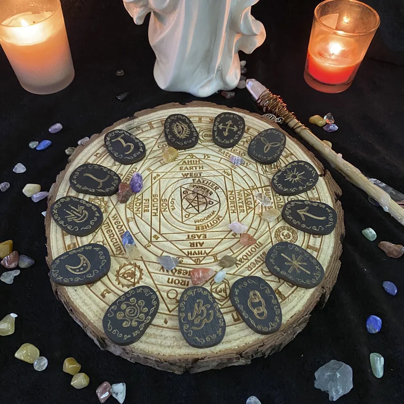 Orgonite Witchcraft Astrology Runes Moon Phase Natural Wooden Board Alchemy Altar Horoscope Divination Meditation Healing Decor
Orgonite Witchcraft Astrology Runes Moon Phase Natural Wooden Board Alchemy Altar Horoscope Divination Meditation Healing Decor