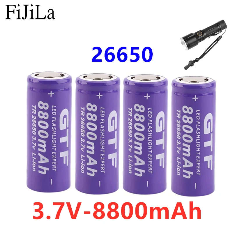 100% nuevo3,7v 26650 batería Li-Ion8800mAh batería recargable para linterna LED linterna batería de Li-Ion batería de acumulador 
100% nuevo3,7v 26650 batería Li-Ion8800mAh batería recargable para linterna LED linterna batería de Li-Ion batería de acumulador