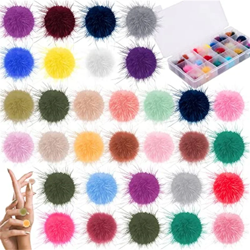 24pcs/box Plush Ball Nail Art Accessorie 3D Charm Removable Pom Pom Kawaii Nail Art Fluffy Jewelry Can Be Used for Nail Decorate
24pcs/box Plush Ball Nail Art Accessorie 3D Charm Removable Pom Pom Kawaii Nail Art Fluffy Jewelry Can Be Used for Nail Decorate