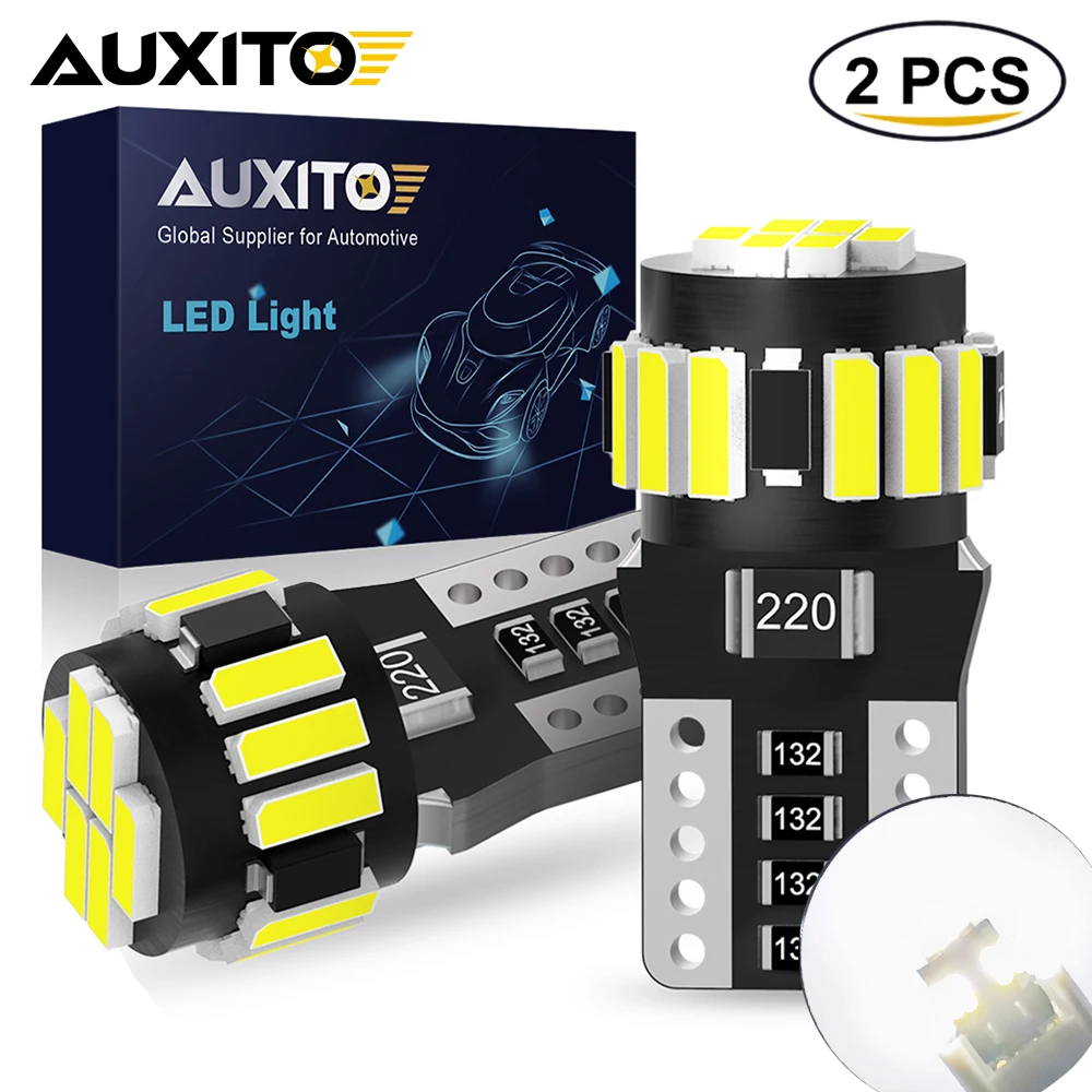 AUXITO 2Pcs T10 W5W Led Canbus Error Free 6500K White Super Bright 194 168 2825 LED Replacement Bulbs for Toyota Corolla E150
AUXITO 2Pcs T10 W5W Led Canbus Error Free 6500K White Super Bright 194 168 2825 LED Replacement Bulbs for Toyota Corolla E150