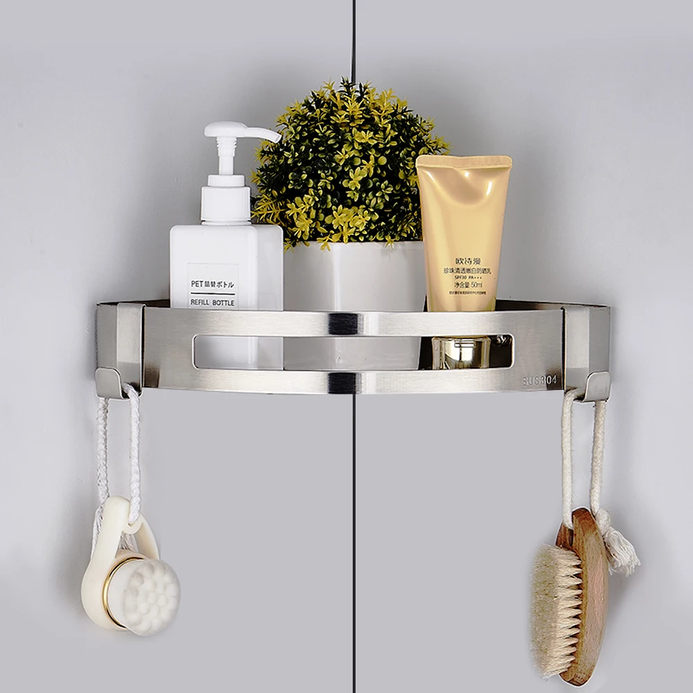 Bathroom Shelves Stainless Steel 304 Bathroom Corner Shelf Wall Mounted Shampoo Rack Shelf in the Bathroom Accessories
Bathroom Shelves Stainless Steel 304 Bathroom Corner Shelf Wall Mounted Shampoo Rack Shelf in the Bathroom Accessories