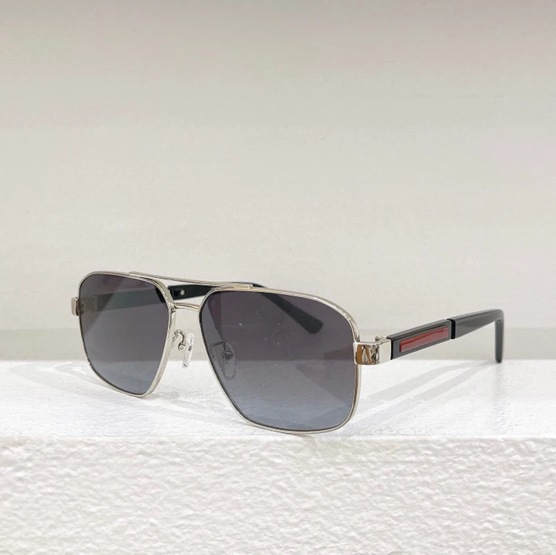 

Мужские и женские очки с градиентными линзами, золотистые/Серебристые/черные солнцезащитные очки в металлической квадратной оправе с защитой UV400, 122