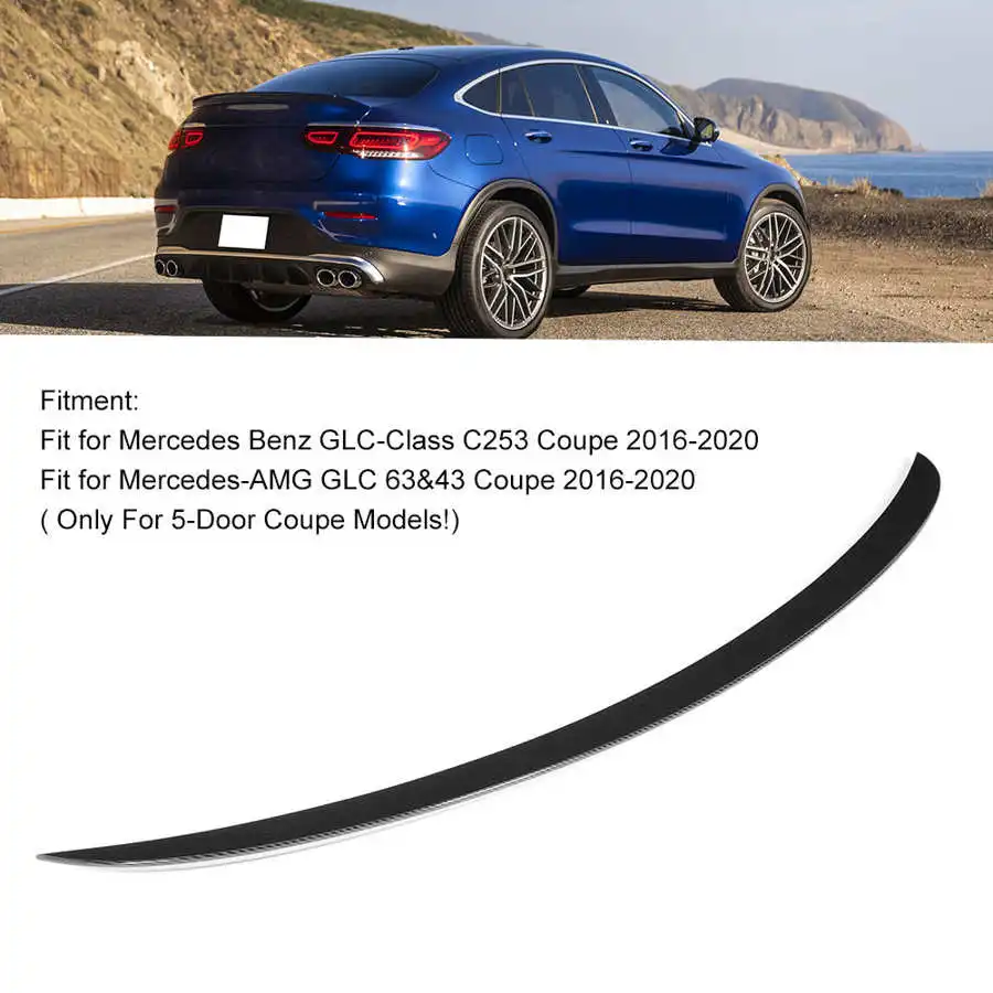 Carbon Fiber Look for AMG Style High Kick Trunk Lid Spoiler Fit for Mercedes-Benz GLC-Class C253 Coupe 2016 2017 2018 2019 2020
Carbon Fiber Look for AMG Style High Kick Trunk Lid Spoiler Fit for Mercedes-Benz GLC-Class C253 Coupe 2016 2017 2018 2019 2020