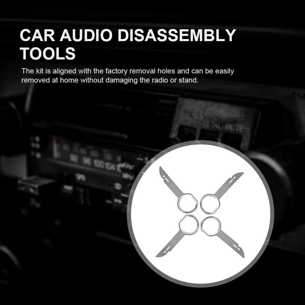 4Pcs Car Audio Removal Key CD DVD Radio Stereo Removal Tool Stainless Steel Car Radio Install Disassembly Tool for Audi for Ford
4Pcs Car Audio Removal Key CD DVD Radio Stereo Removal Tool Stainless Steel Car Radio Install Disassembly Tool for Audi for Ford