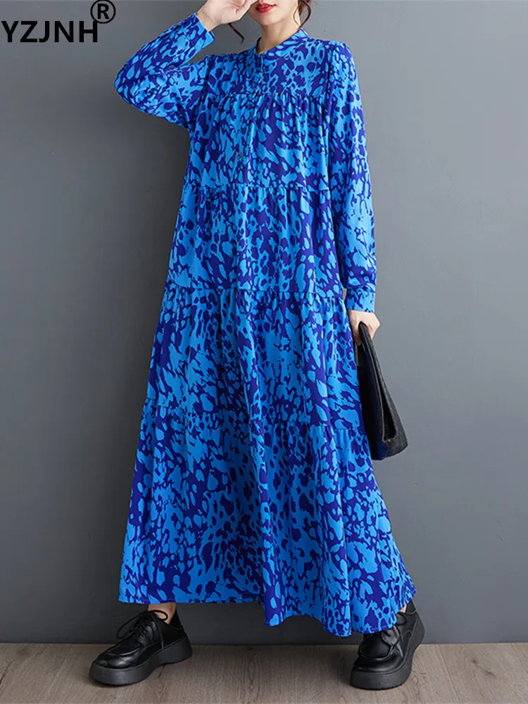 Осеннее женское платье YZJNH 2023, Корейская версия, свободное облегающее Модное Длинное платье с длинным рукавом и принтом, женское большое
Осеннее женское платье YZJNH 2023, Корейская версия, свободное облегающее Модное Длинное платье с длинным рукавом и принтом, женское большое