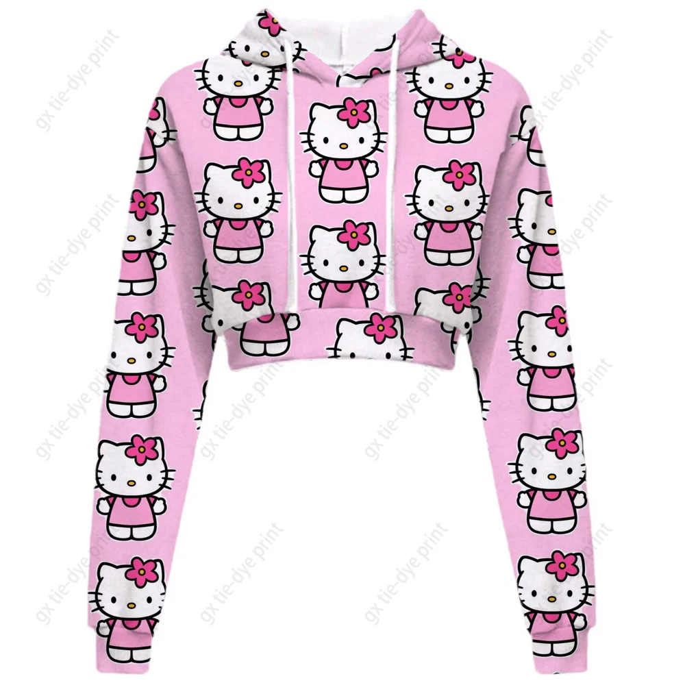 Женская толстовка с рисунком Hello Kitty, пуловер с рисунком котенка, короткий свитшот с длинными рукавами на пуговицах
Женская толстовка с рисунком Hello Kitty, пуловер с рисунком котенка, короткий свитшот с длинными рукавами на пуговицах