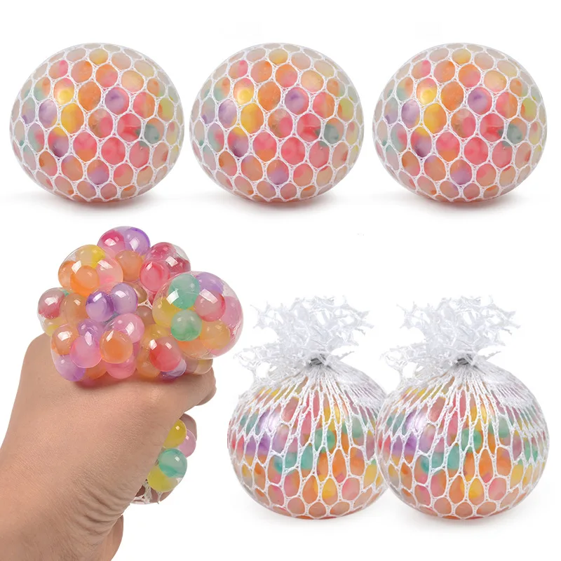Novelty rainbow Color Suspended Beads Squeeze Toys Squishy Stress Relief Decompression Toy Antistress Balls for Kids Adult
Novelty rainbow Color Suspended Beads Squeeze Toys Squishy Stress Relief Decompression Toy Antistress Balls for Kids Adult