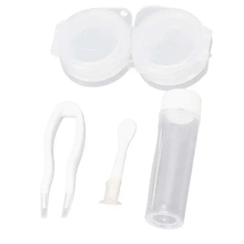 Contact Lens Holder Kit Safe Hygiene Contact Lens Travel Kit Portable Reusable with Tweezer for Daily Use
Contact Lens Holder Kit Safe Hygiene Contact Lens Travel Kit Portable Reusable with Tweezer for Daily Use