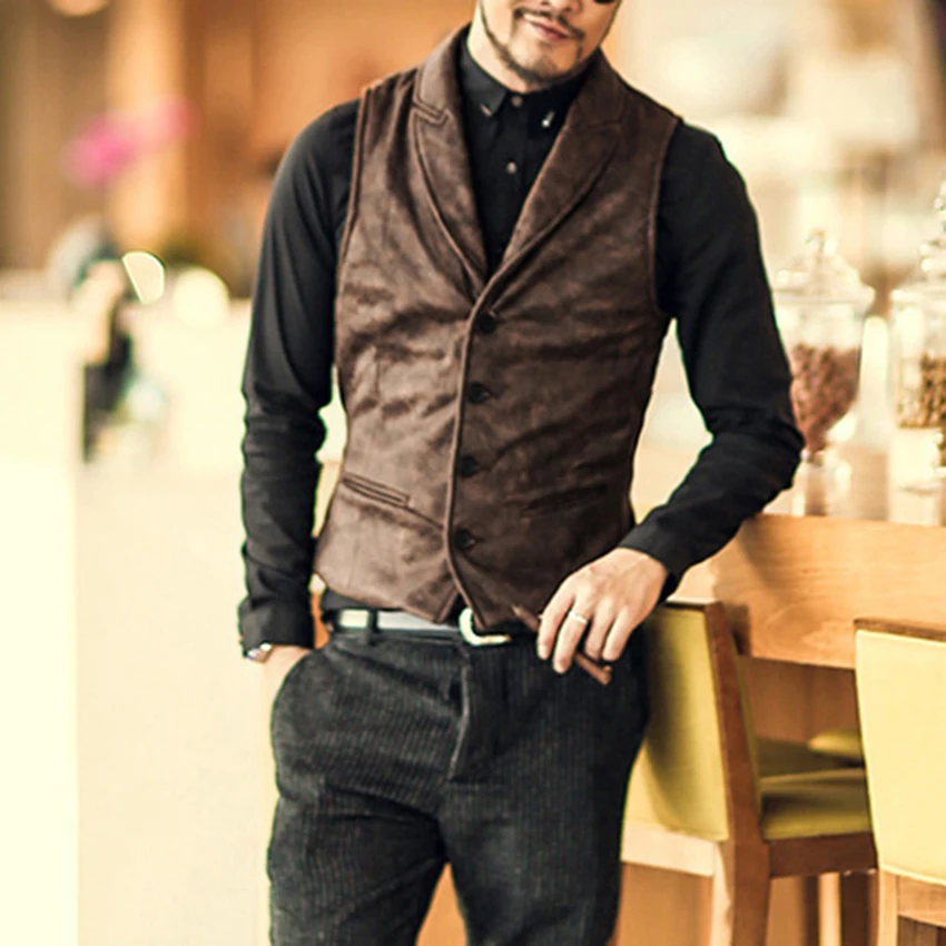 Autumn And Winter New Men's Fashion Vest Men's Retro Vest Slim Fit Single-breasted Business Jacket Clothing Vest Men Vest
Autumn And Winter New Men's Fashion Vest Men's Retro Vest Slim Fit Single-breasted Business Jacket Clothing Vest Men Vest