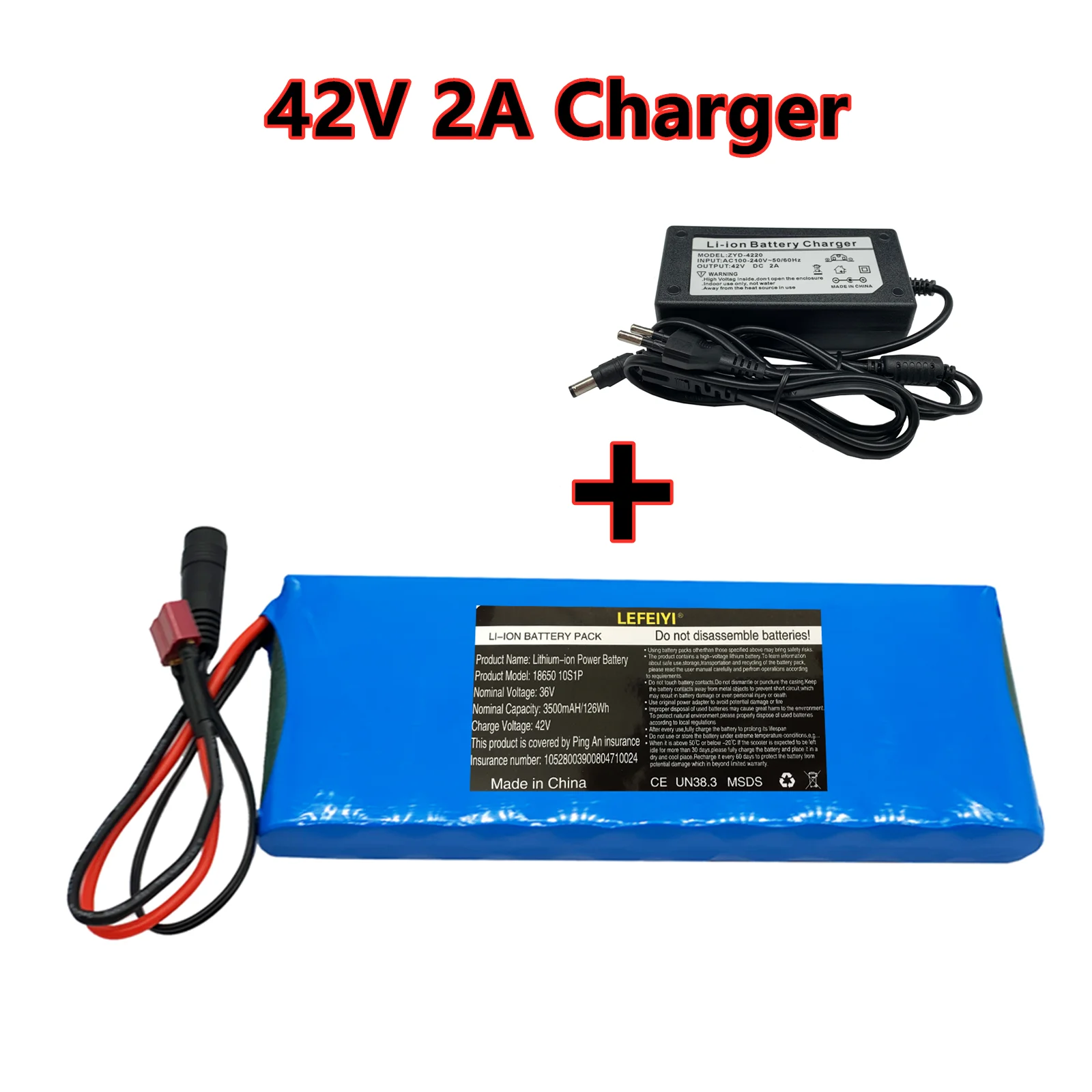 36V Battery 10S1P 3.5Ah 36V 3500mah 18650 Lithium Ion Battery Pack Ebike Electric Car Bicycle Scooter 20A BMS +42 V 2A Charger
36V Battery 10S1P 3.5Ah 36V 3500mah 18650 Lithium Ion Battery Pack Ebike Electric Car Bicycle Scooter 20A BMS +42 V 2A Charger