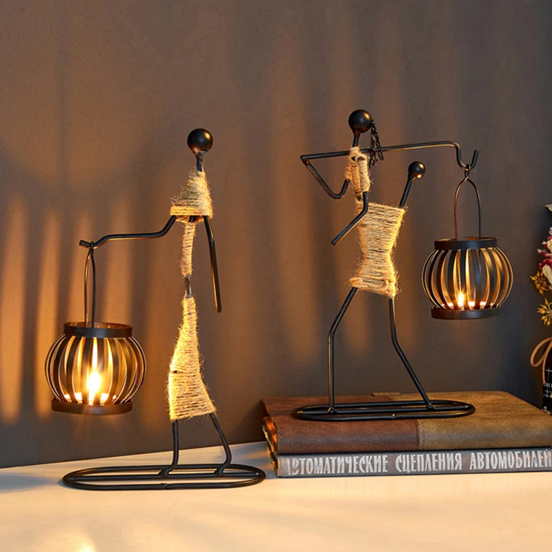 Nordic Metal Candlestick Home Decoration Handmade Figurines Candle Container Abstract Character Sculpture Candle Holder Art Gift
Nordic Metal Candlestick Home Decoration Handmade Figurines Candle Container Abstract Character Sculpture Candle Holder Art Gift