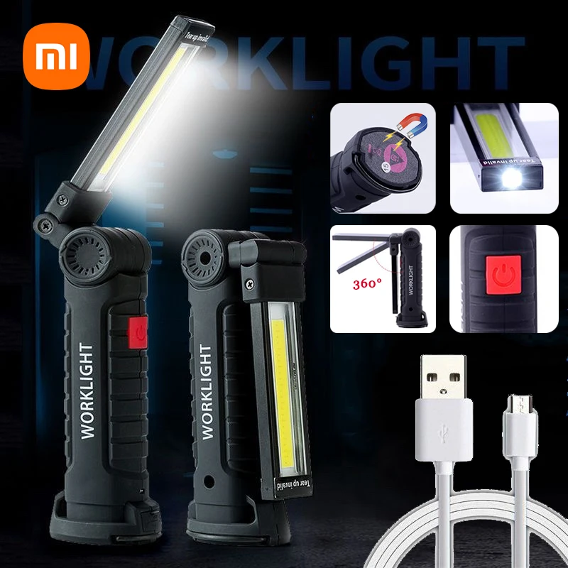 XIAOMI USB перезаряжаемые рабочие фонари, светодиодный COB фонарь, Подвесная лампа, магнитный встроенный аккумулятор, фонарик, портативные фонар...
XIAOMI USB перезаряжаемые рабочие фонари, светодиодный COB фонарь, Подвесная лампа, магнитный встроенный аккумулятор, фонарик, портативные фонар...