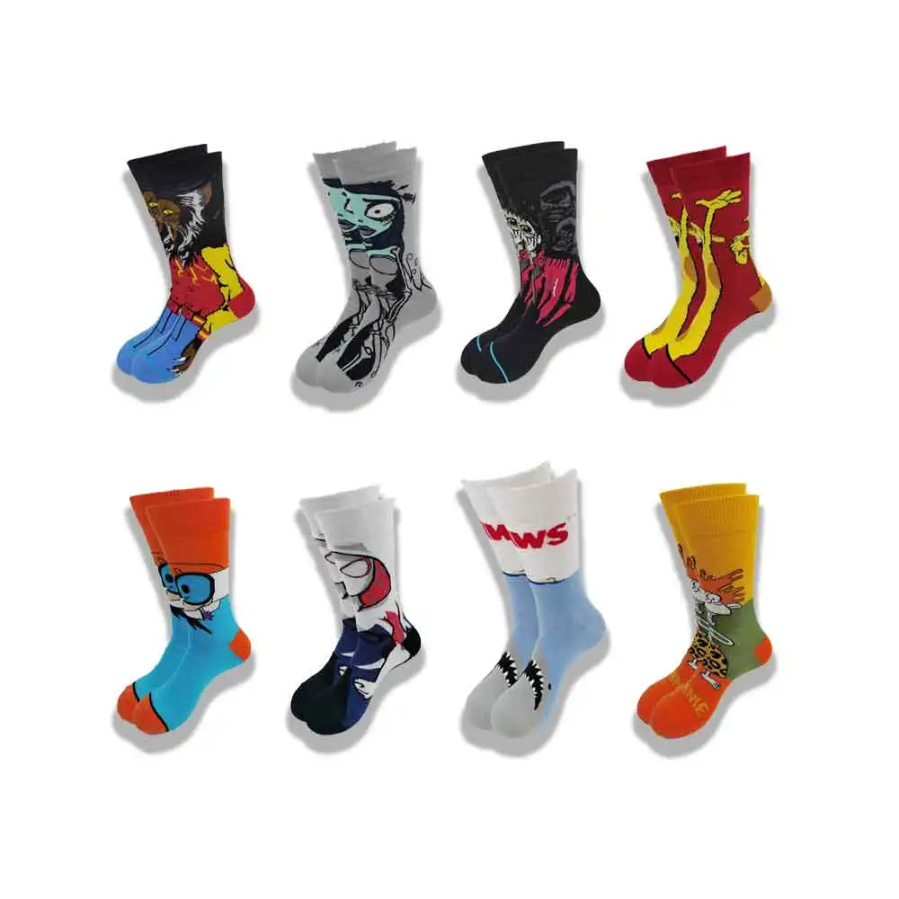 High-Quality Men's Socks Movie Story Characters Wear Tube Skateboard Comfortable and Soft Socks
High-Quality Men's Socks Movie Story Characters Wear Tube Skateboard Comfortable and Soft Socks