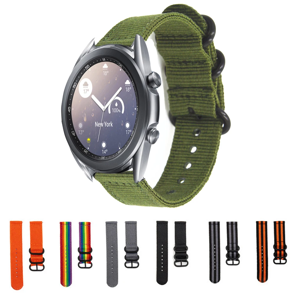 Ремешок спортивный для Samsung Galaxy 3, сменный нейлоновый браслет для Galaxy 46 мм/Gear S3 Frontier/Huawei GT 2 Pro, 22 мм 45 мм 
Ремешок спортивный для Samsung Galaxy 3, сменный нейлоновый браслет для Galaxy 46 мм/Gear S3 Frontier/Huawei GT 2 Pro, 22 мм 45 мм