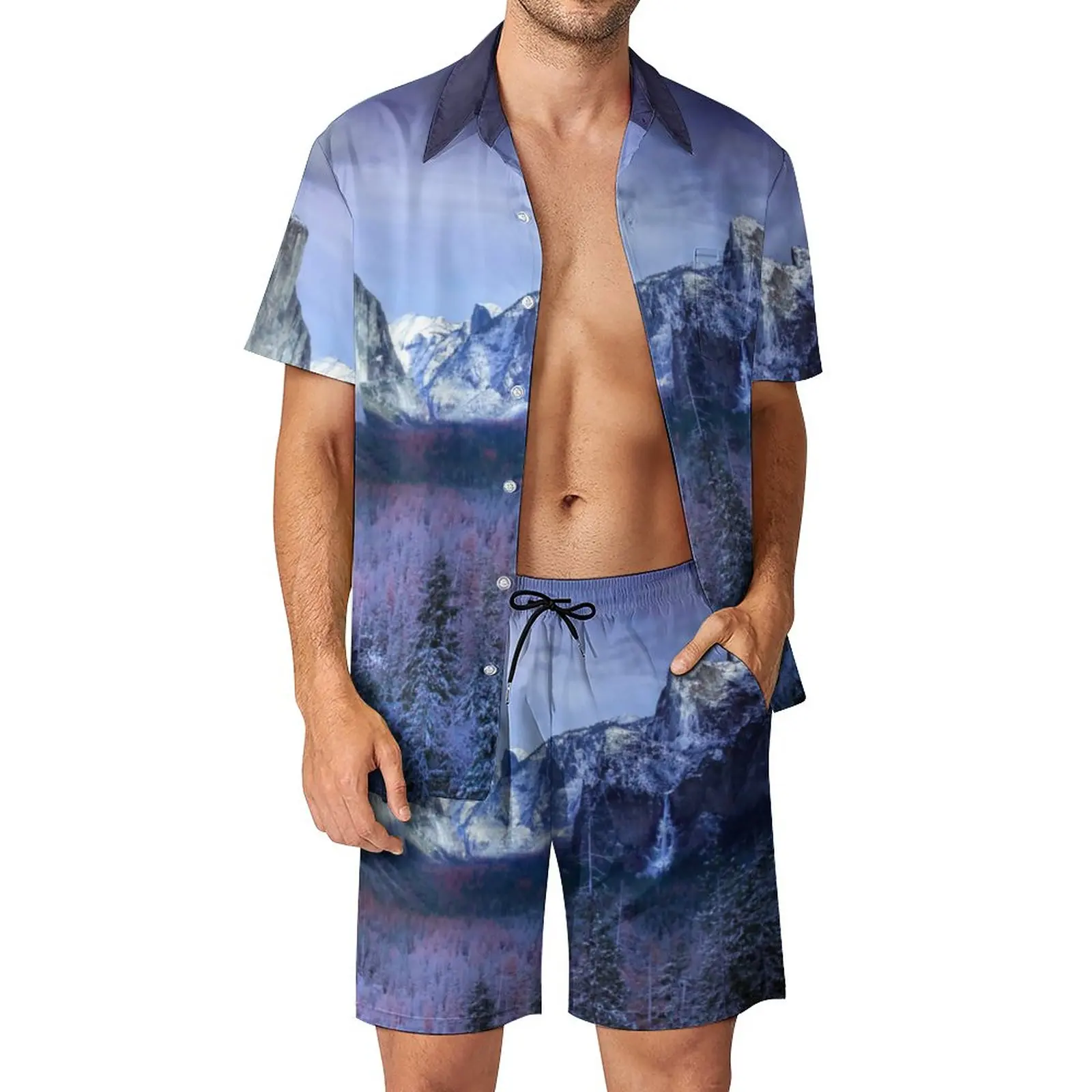 Violet Mountain Beach Men Sets Clouds Print Casual Shirt Set Summer Shorts 2 Piece Fashion Suit Large Size
Violet Mountain Beach Men Sets Clouds Print Casual Shirt Set Summer Shorts 2 Piece Fashion Suit Large Size