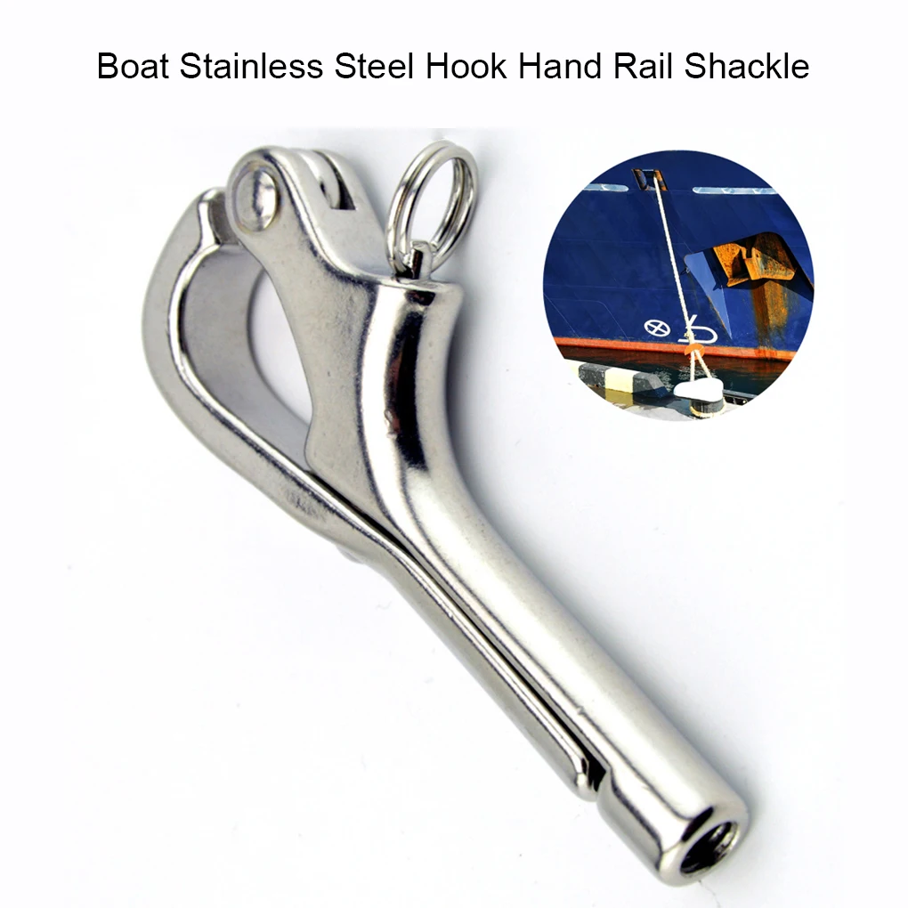 Boat Stainless Steel Hook Quick Release Hooks Life Raft Fixing Fastener 80-900lbs Working Tension Sup Board Accessory
Boat Stainless Steel Hook Quick Release Hooks Life Raft Fixing Fastener 80-900lbs Working Tension Sup Board Accessory