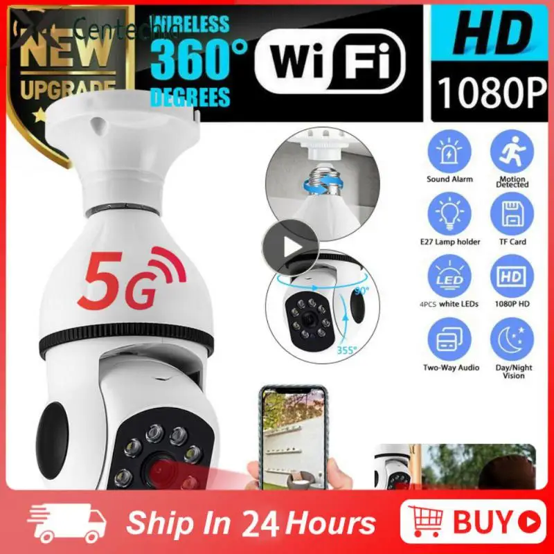 Two-way Audio Talk E27 Bulb Camera 1080p Spotlight Night Vision Surveillance Camera Automatic Human Tracking Wifi Smart Home
Two-way Audio Talk E27 Bulb Camera 1080p Spotlight Night Vision Surveillance Camera Automatic Human Tracking Wifi Smart Home