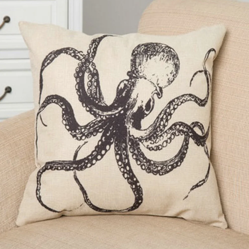 Black octopus Cotton Linen 45X45CM Cushion Cover Waist Pillow Case Living Room Chair Sofa Home Decoration
Black octopus Cotton Linen 45X45CM Cushion Cover Waist Pillow Case Living Room Chair Sofa Home Decoration