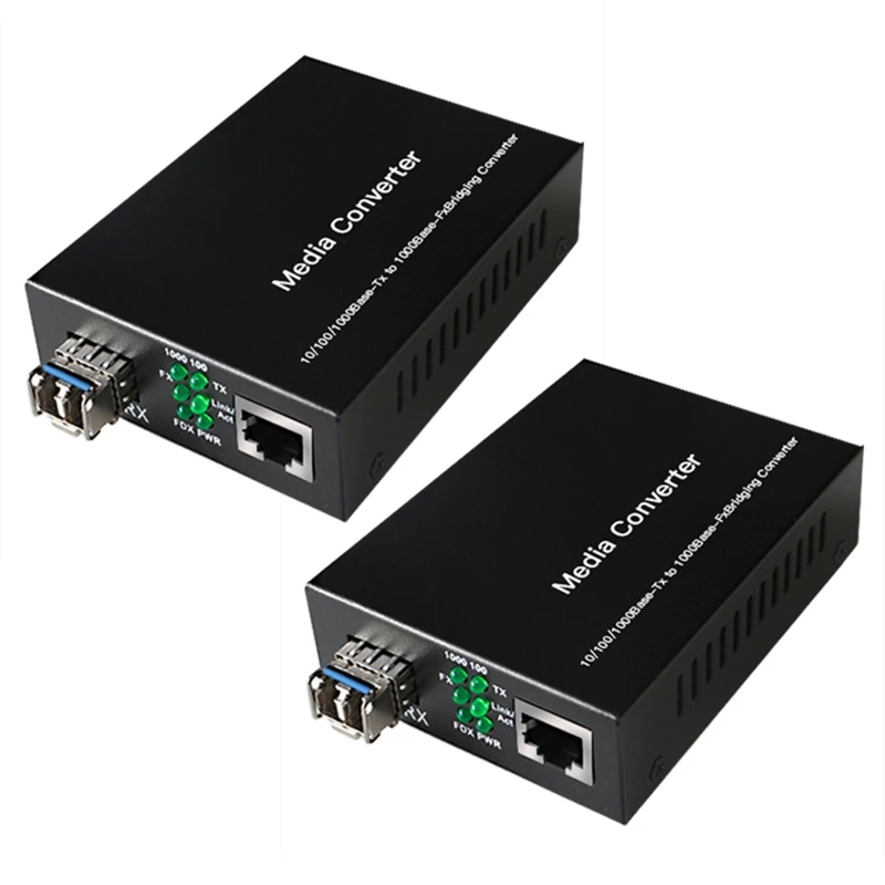 2X 1Gb SFP Fiber to RJ45 Fiber Optic Media Converter 1000Mbps SFP Fiber Switch with SFP Module Compatible Mikrotik
2X 1Gb SFP Fiber to RJ45 Fiber Optic Media Converter 1000Mbps SFP Fiber Switch with SFP Module Compatible Mikrotik