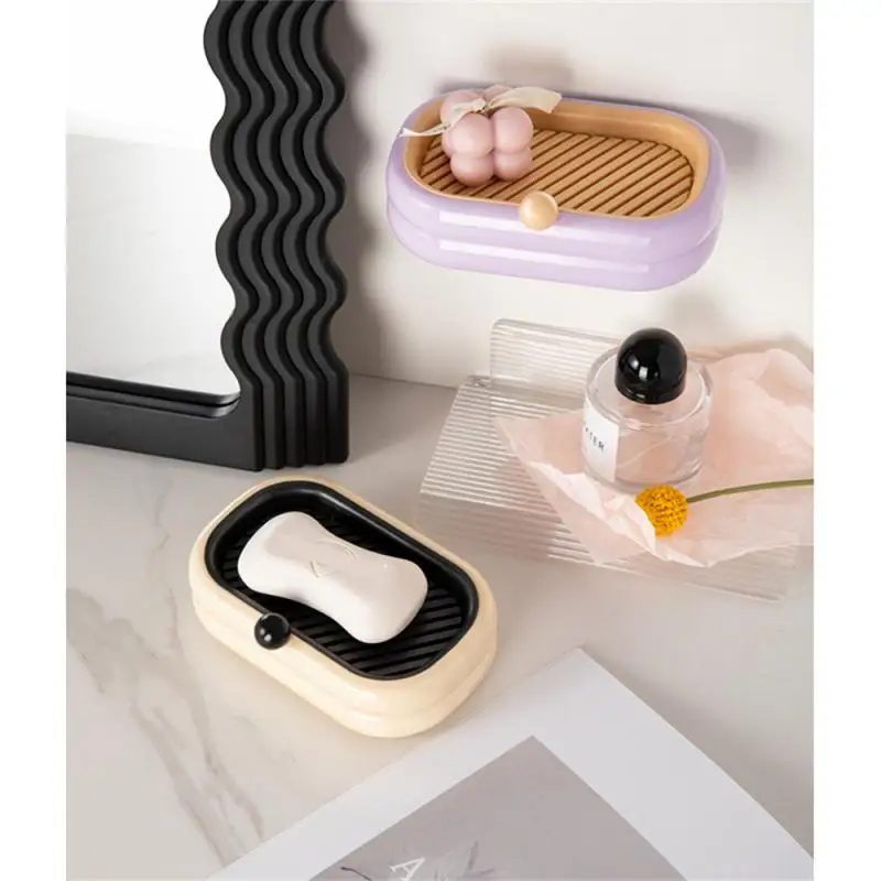 Soap Box Wall-mounted Draining Soap Storage Rack Punch-Free Creative 2-layers Soap Container Box Household Bathroom Storage Box
Soap Box Wall-mounted Draining Soap Storage Rack Punch-Free Creative 2-layers Soap Container Box Household Bathroom Storage Box