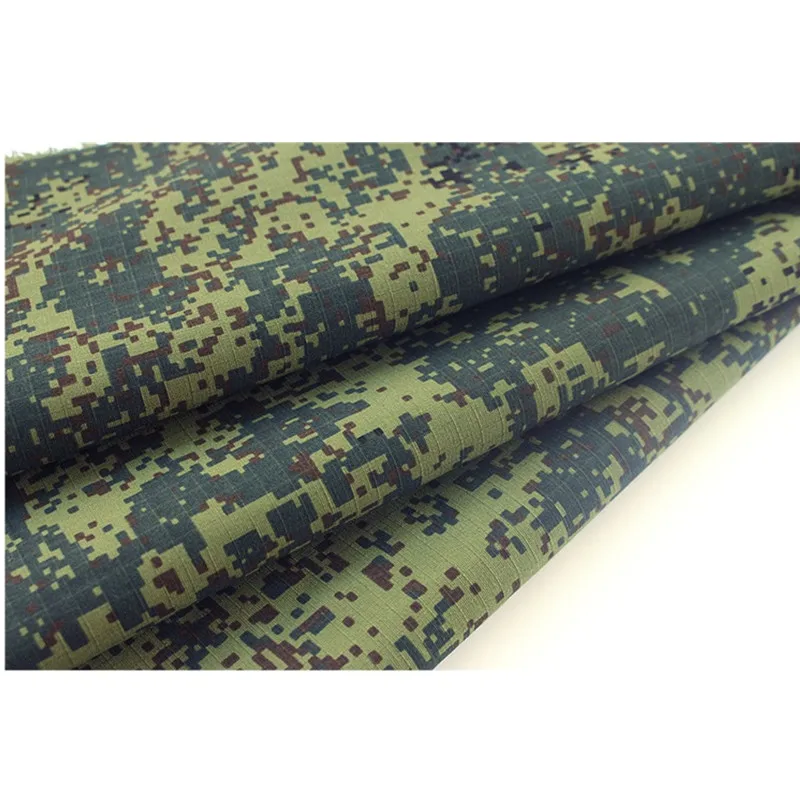 

1.5 Meter Width Green Digital EMR Camo Fabric Russian FLORA Camouflage Polyester Cotton TC Plaid Cloth Jacket Clothes DIY