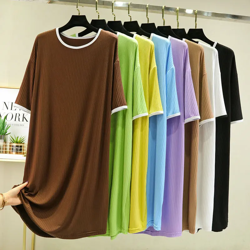 Modal Dress Women's Long-Sleeved Nightgowns Spring Summer 2023 New Nightdress Contrast Color Home Clothes ночнушка женская
Modal Dress Women's Long-Sleeved Nightgowns Spring Summer 2023 New Nightdress Contrast Color Home Clothes ночнушка женская