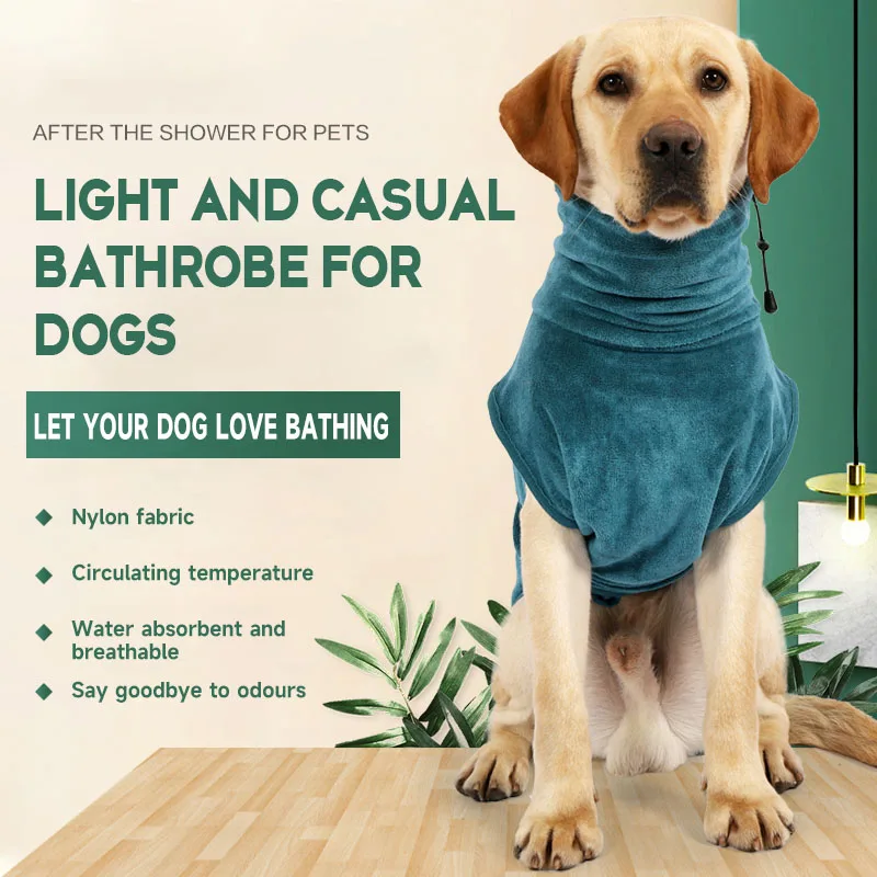 Dog Bathrobe Fast Dry Dog Bath Towel Nylons Pajama Clothes for Dog Accesorios Para Perros Absorbing Wiping Absorbent Pet
Dog Bathrobe Fast Dry Dog Bath Towel Nylons Pajama Clothes for Dog Accesorios Para Perros Absorbing Wiping Absorbent Pet
