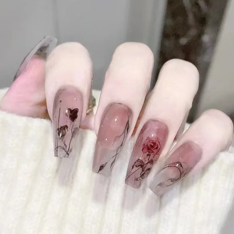 False Nails Green Icy Flower Manicure Products Reusable Adhesive Fake Nail Supplies Glue Press Things Full Cover Tips Designer
False Nails Green Icy Flower Manicure Products Reusable Adhesive Fake Nail Supplies Glue Press Things Full Cover Tips Designer