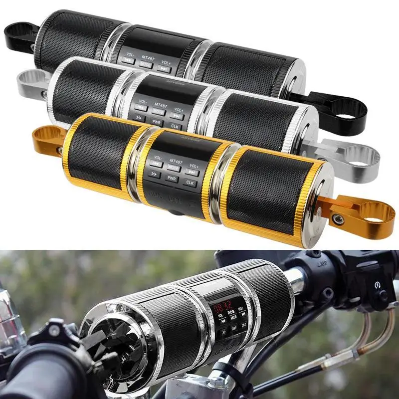 Motorcycle Speaker EDR Audio Speaker Bluetooth-compatible Water Resistant Motorbike Stereo FM Radio Mp3 Player For Electric Bike
Motorcycle Speaker EDR Audio Speaker Bluetooth-compatible Water Resistant Motorbike Stereo FM Radio Mp3 Player For Electric Bike