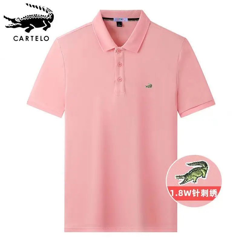 CARTELO Summer New Men's Lapel Polo Shirt Cotton Embroidered Short Sleeve Casual Business Fashion Slim Fit Polo Shirt for Men
CARTELO Summer New Men's Lapel Polo Shirt Cotton Embroidered Short Sleeve Casual Business Fashion Slim Fit Polo Shirt for Men