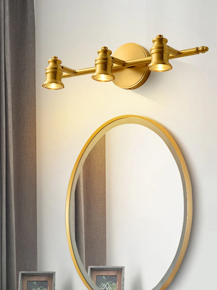 American style retro brass mirror headlights bathroom restroom sink wall lamp bedroom bedside Copper LED mural lamp wall decor
American style retro brass mirror headlights bathroom restroom sink wall lamp bedroom bedside Copper LED mural lamp wall decor