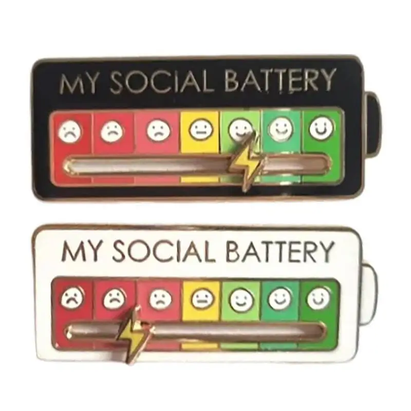 Funny Enamel Pin My Social Battery Lapel Pin Move To The Mood As You Jewelry Artistic Brooch Metal Badge Pin Bag Backpack
Funny Enamel Pin My Social Battery Lapel Pin Move To The Mood As You Jewelry Artistic Brooch Metal Badge Pin Bag Backpack