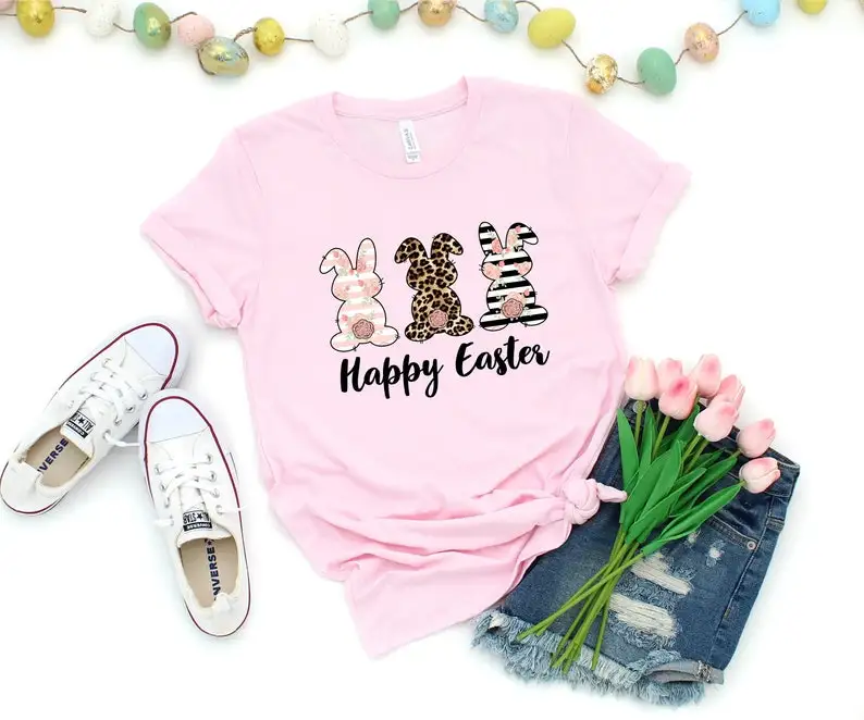 Happy Easter T-Shirt Happy Easter Bunnies Shirt Cute Leopard Bunny Shirts Cotton O Neck Casual Short Sleeve Graphic Printed Tee
Happy Easter T-Shirt Happy Easter Bunnies Shirt Cute Leopard Bunny Shirts Cotton O Neck Casual Short Sleeve Graphic Printed Tee