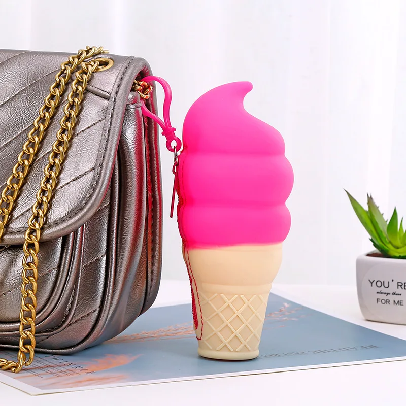 Kawaii Wallet Ice Cream Candy Pen Case Silicone Coin Purse Bags Earphone Organizer Storage Box Pocket Pendant Gifts for Kids Bag
Kawaii Wallet Ice Cream Candy Pen Case Silicone Coin Purse Bags Earphone Organizer Storage Box Pocket Pendant Gifts for Kids Bag