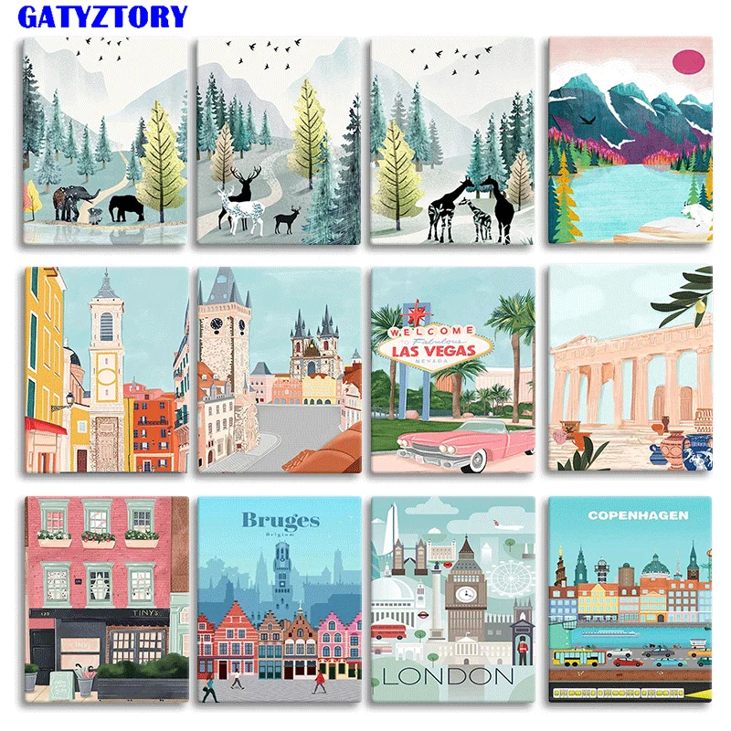 GATYZTORY 60x75cm Frame DIY Painting By Number Abstract Building Landscape Wall Art Picture By Numbers For Home Decors
GATYZTORY 60x75cm Frame DIY Painting By Number Abstract Building Landscape Wall Art Picture By Numbers For Home Decors