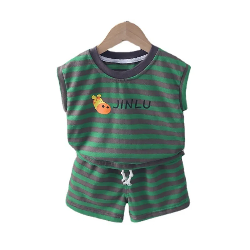 New Summer Baby Clothes Children Boys Girls Casual Striped Vest Shorts 2Pcs/Sets Toddler Sports Costume Infant Kids Tracksuits
New Summer Baby Clothes Children Boys Girls Casual Striped Vest Shorts 2Pcs/Sets Toddler Sports Costume Infant Kids Tracksuits