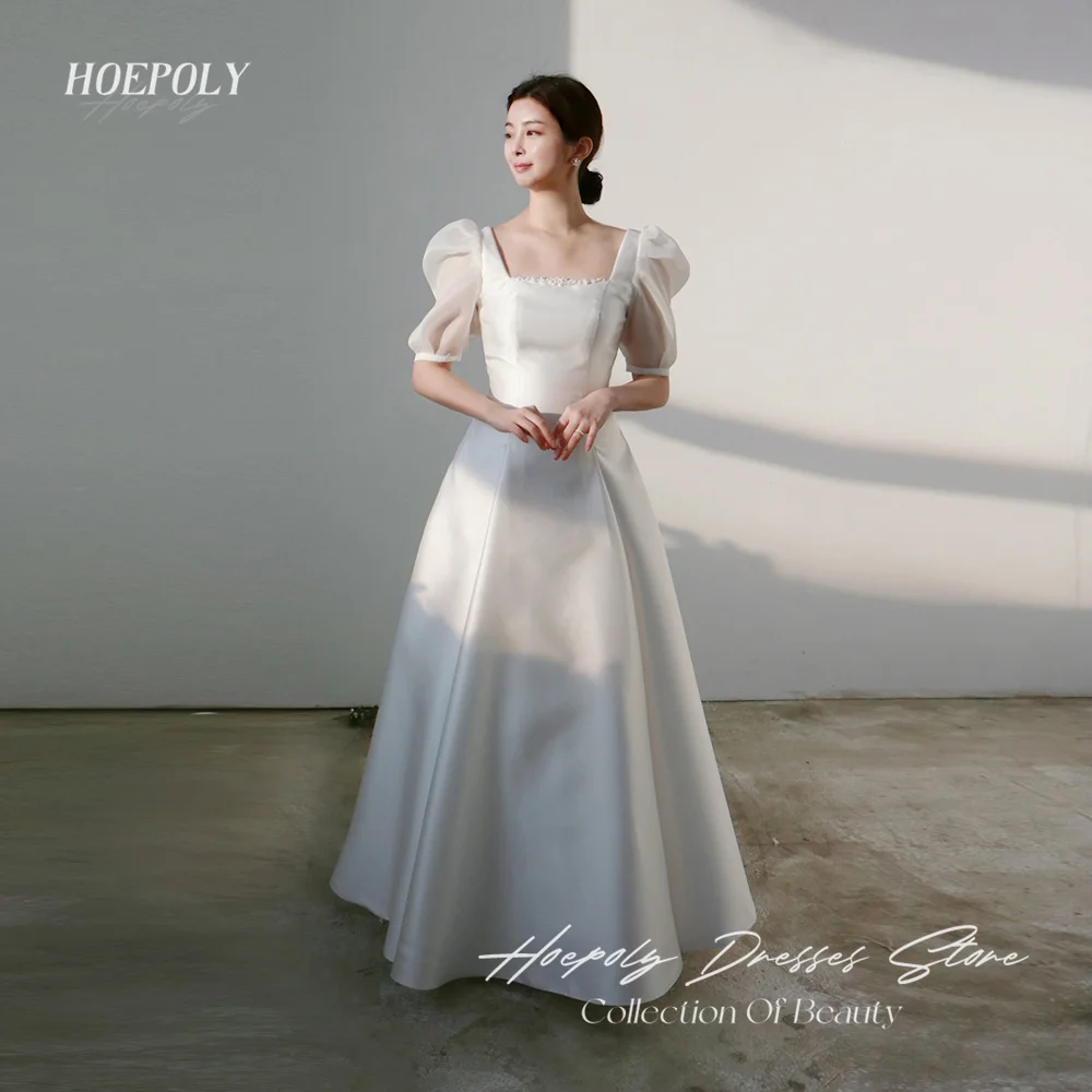 Hoepoly Ivory A Line Prom Evening Dresses Square Collar Korea Wedding Dress Floor Length Bow Zipper Up Party Gowns
Hoepoly Ivory A Line Prom Evening Dresses Square Collar Korea Wedding Dress Floor Length Bow Zipper Up Party Gowns