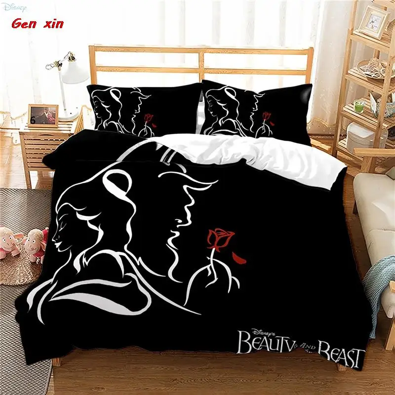Cartoon Beauty and The Beast Bedding Set 3d Duvet Cover Set with Pillowcase Boys Girls Kids Bedclothes Twin Full Queen King Size
Cartoon Beauty and The Beast Bedding Set 3d Duvet Cover Set with Pillowcase Boys Girls Kids Bedclothes Twin Full Queen King Size