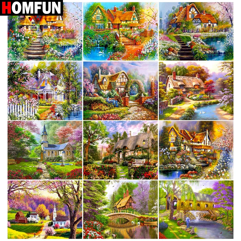 Алмазная 5D Вышивка HOMFUN «Цветочный пейзаж», полноформатная круглая/квадратная алмазная живопись «сделай сам», вышивка крестиком, домашний д... 
Алмазная 5D Вышивка HOMFUN «Цветочный пейзаж», полноформатная круглая/квадратная алмазная живопись «сделай сам», вышивка крестиком, домашний д...