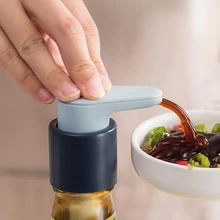 Food Grade Jam Bottle Pump Oyster Sauce Dispensers Ketchup Vinegar Bottle Head Pressure Push-type Nozzle Home Kitchen Tools