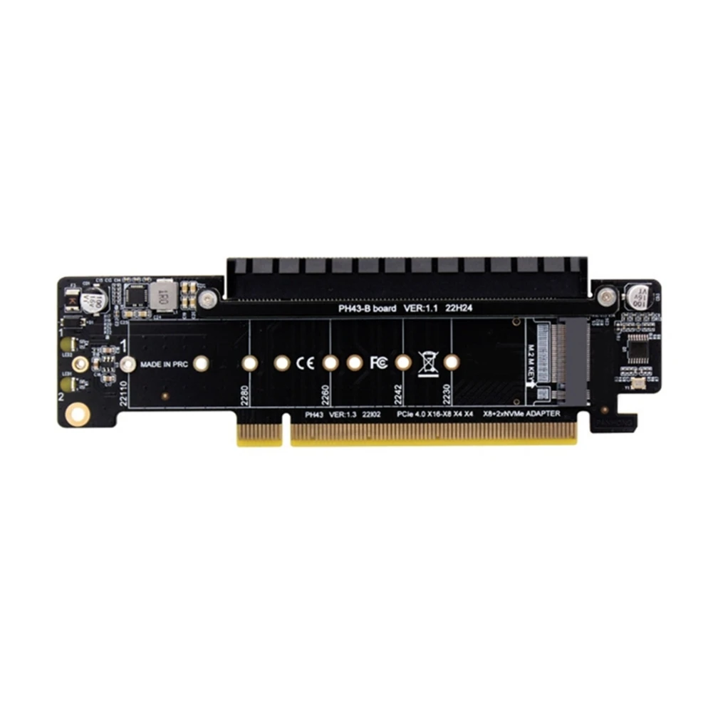 PCIE4.0 разделенная Плата расширения PCIE X16 до M.2 NVME SSD адаптер карты PCIE X16 до X8 + X4 + X4 Quad VROC .2 NVMe порт
PCIE4.0 разделенная Плата расширения PCIE X16 до M.2 NVME SSD адаптер карты PCIE X16 до X8 + X4 + X4 Quad VROC .2 NVMe порт