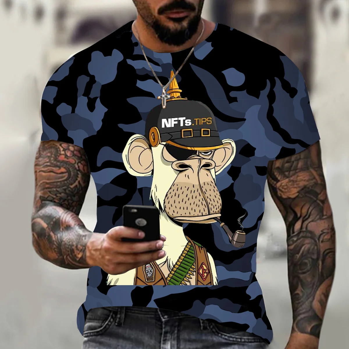 Men Custom Quirky Monkey Print Short Sleeve Tops Summer Thin Fashion Low Profile Basic Models Casual Breathable Men T-s
Men Custom Quirky Monkey Print Short Sleeve Tops Summer Thin Fashion Low Profile Basic Models Casual Breathable Men T-s