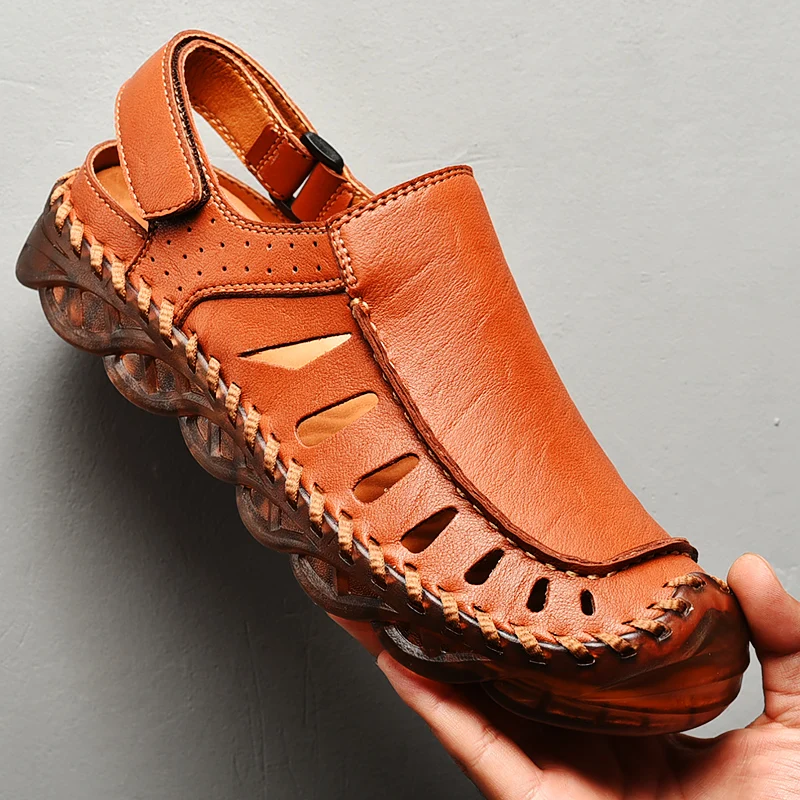 New 2023 Classic Mens Sandals Summer Genuine Leather Sandals Men Outdoor Casual Lightweight Sandal Fashion Men Slipper Big Size
New 2023 Classic Mens Sandals Summer Genuine Leather Sandals Men Outdoor Casual Lightweight Sandal Fashion Men Slipper Big Size