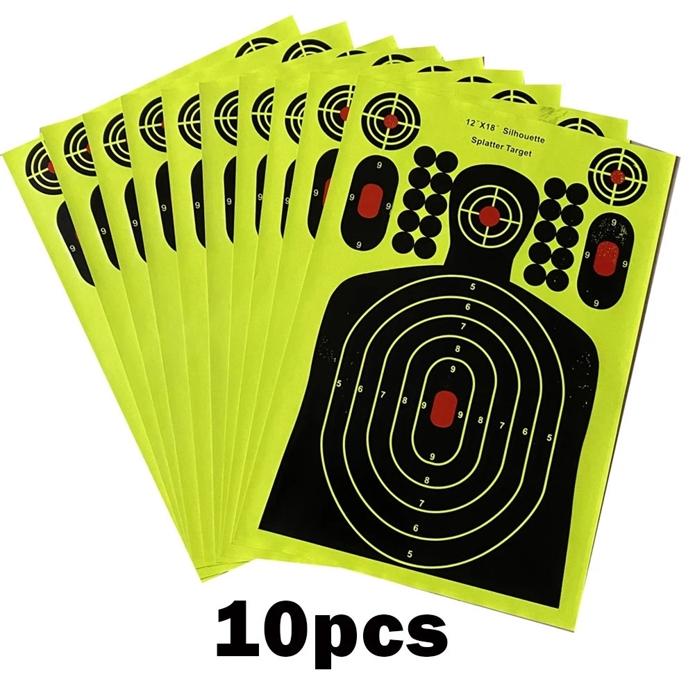 10pcs/Pack 12*18 Inch Shootings Targets Stickers Training Hunting Accessories Platter Glow Reactive Paper Shoot Targets Stickers
10pcs/Pack 12*18 Inch Shootings Targets Stickers Training Hunting Accessories Platter Glow Reactive Paper Shoot Targets Stickers