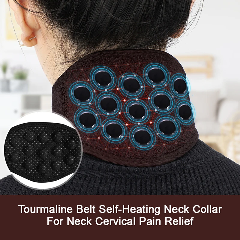 Magnetic Self-heating Neck Brace Tourmaline Infrared Therapy Pain Relief Cervical Protection Neck Support Belt Neck Relax
Magnetic Self-heating Neck Brace Tourmaline Infrared Therapy Pain Relief Cervical Protection Neck Support Belt Neck Relax