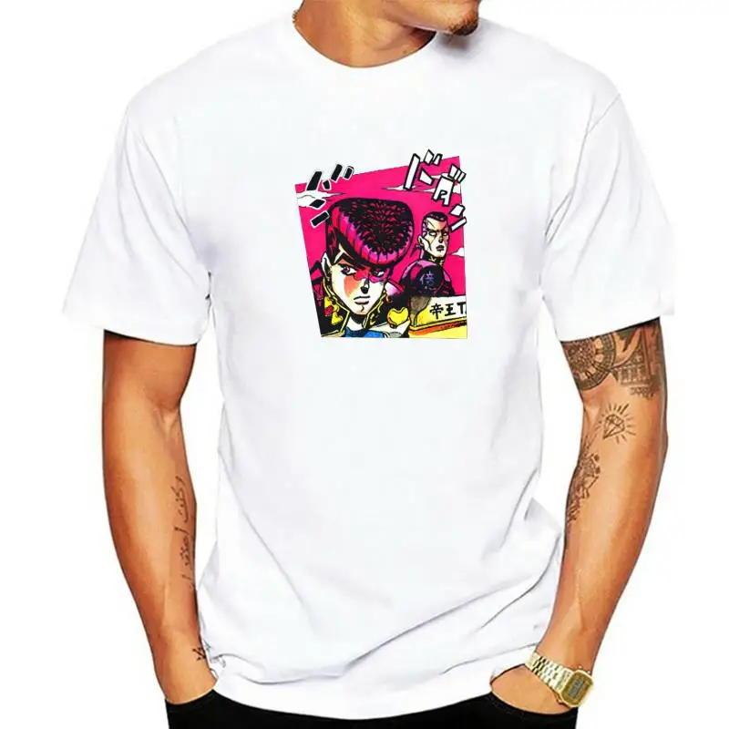 Fashion Jojo Bizarre Adventure Shirt Men Short Sleeved Retrowave Neon Tshirt Manga T-shirt Vaporwave Japan Anime Tee Tops
Fashion Jojo Bizarre Adventure Shirt Men Short Sleeved Retrowave Neon Tshirt Manga T-shirt Vaporwave Japan Anime Tee Tops