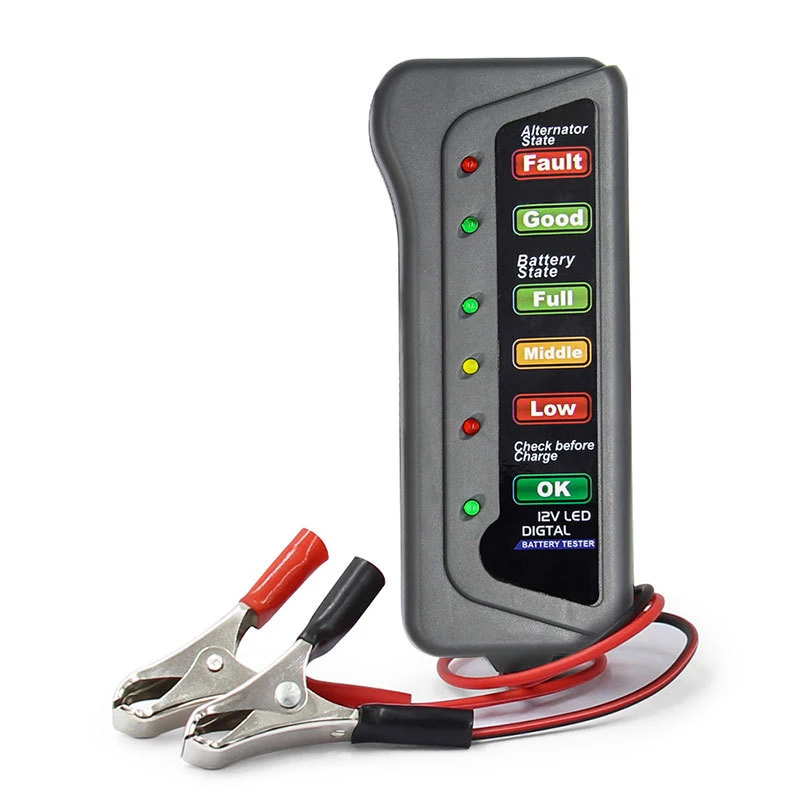 Mini 12V Car Battery Tester Digital Alternator Tester 6 LED Lights Display Car Diagnostic Tool Auto Battery Tester For Car
Mini 12V Car Battery Tester Digital Alternator Tester 6 LED Lights Display Car Diagnostic Tool Auto Battery Tester For Car