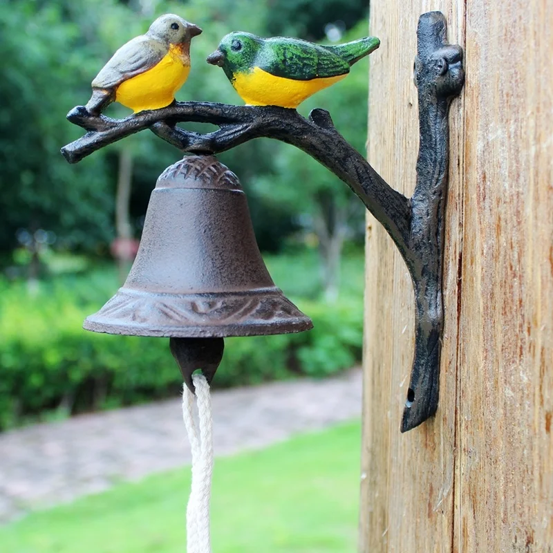 European and American Rural Pastoral Retro Creative Cast Iron Doorbell Welcome Wall Bell Hand-cranked Door Bell-oriole
European and American Rural Pastoral Retro Creative Cast Iron Doorbell Welcome Wall Bell Hand-cranked Door Bell-oriole